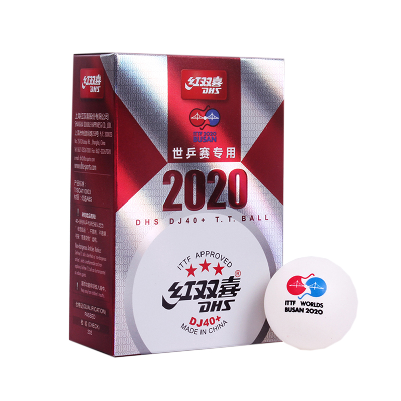 Hộp 6 quả bóng bàn DHS DJ40+ 2020 đạt chuẩn ITTF, Giá Rẻ