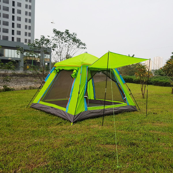 Lều cắm trại tự bung 4 - 5 người 2 lớp MXT0402 hàng xịn, giá rẻ