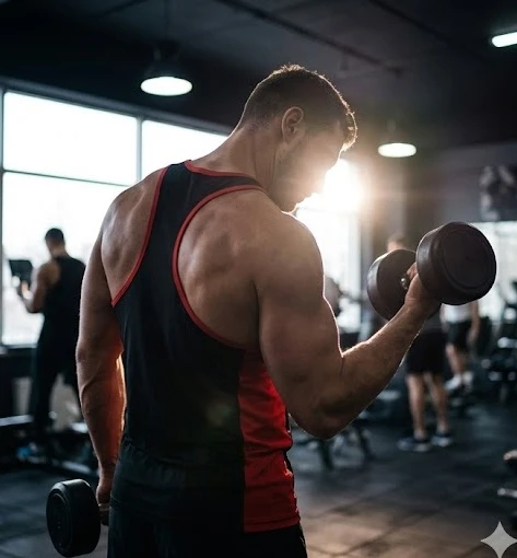 Áo tank top tập gym cho nam giúp tối ưu hóa chuyển động cánh tay hiệu quả
