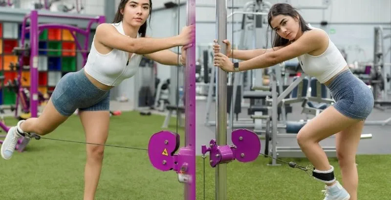 Máy tập mông Glute Kickback
