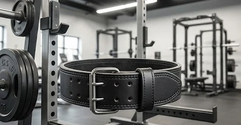 Đai lưng tập gym giúp hỗ trợ bảo vệ cột sống và tăng áp lực ổ bụng khi nâng tạ