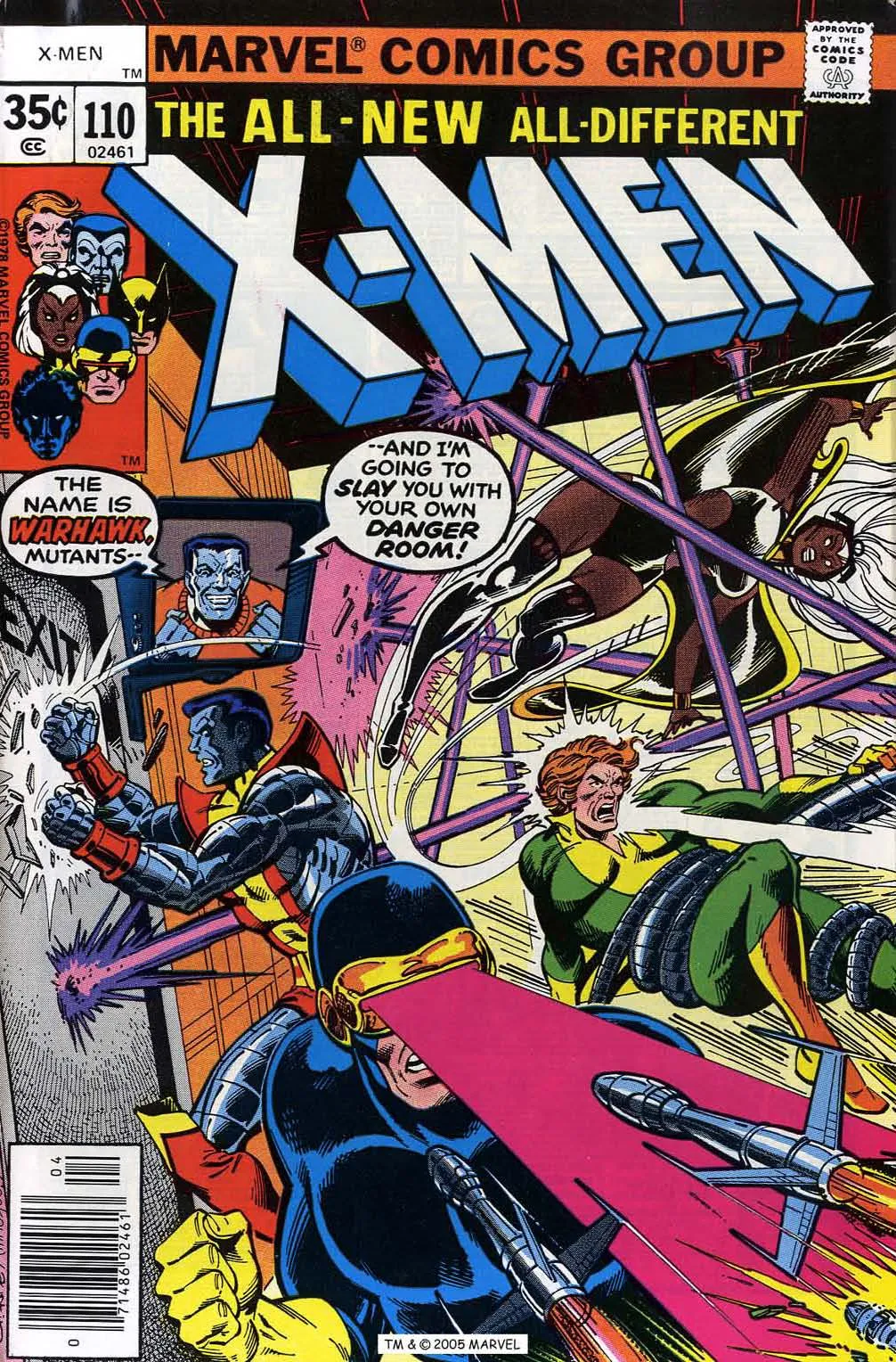 Các trang truyện X-Men với phong cách minh họa cổ điển giai đoạn thập niên 70