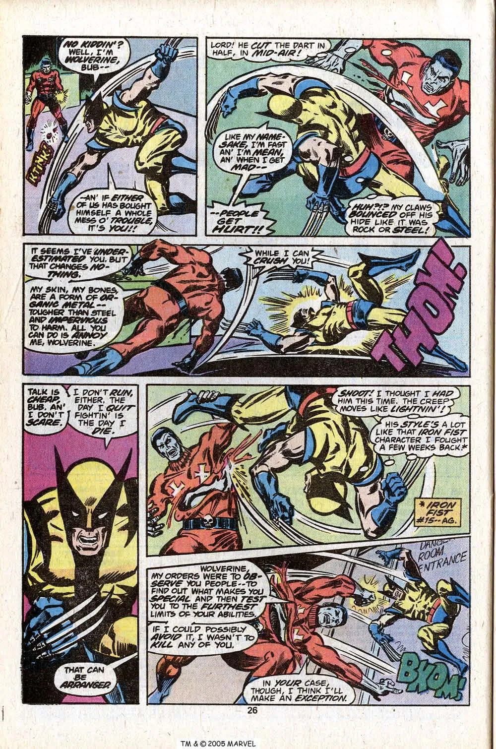 X-Men phản công trong cuộc đối đầu với Warhawk trong phòng huấn luyện