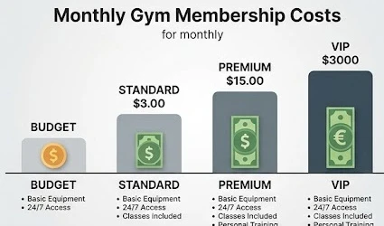 Bảng thống kê chi phí tập gym hàng tháng giúp người mới bắt đầu lên kế hoạch tài chính hiệu quả