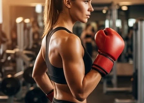Góc nghiêng thần thánh giúp tôn lên nét đẹp khi tạo dáng chụp ảnh gym nữ