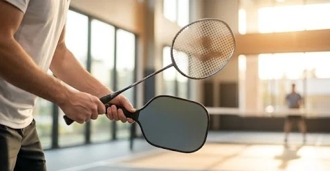 Cận cảnh vận động viên thi đấu pickleball và cầu lông rèn luyện sức khỏe bền bỉ