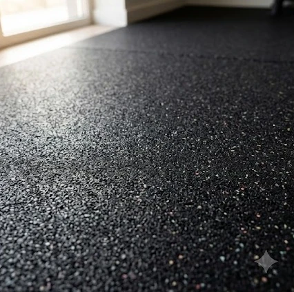 Ưu điểm thảm cao su lót sàn gym độ bền cao, dễ vệ sinh và thân thiện