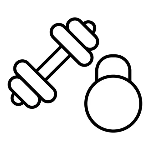 Gym Equipment Icon Gym Equipment Icon